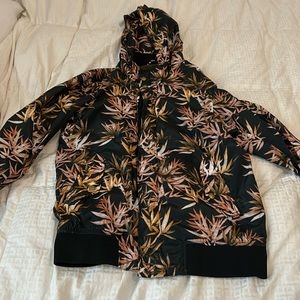 Scotch & Soda “Leaves” windbreaker jacket with hood